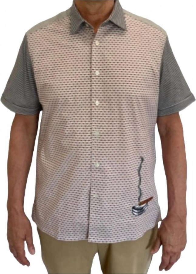 Stock Men's Stogie Shirt In Beige