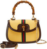 Thumbnail for your product : Gucci Bamboo Classic Canvas Top-Handle Shoulder Bag