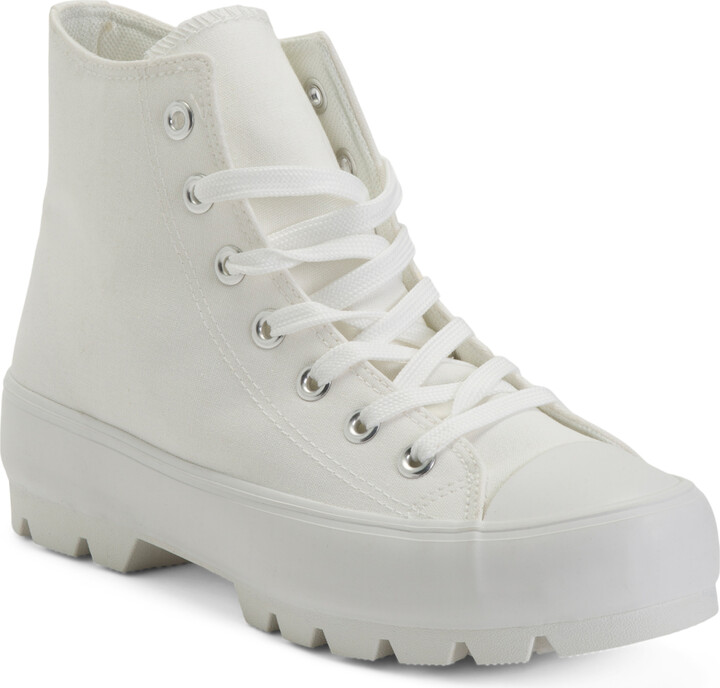Anta casual sneakers men's pure white high-top thick sole increased  authentic autumn and winter new