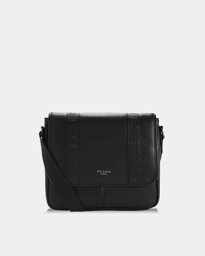ted baker wowee embossed messenger bag