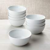 Thumbnail for your product : Crate & Barrel White Porcelain Cereal Bowls Set of 8