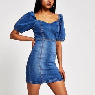 women's petite denim dresses