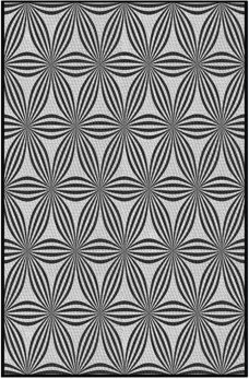 George Oliver Floral Black Area Rug