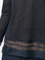 Thumbnail for your product : Ballantyne fringed round neck jumper