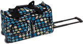 Thumbnail for your product : Rockland 22 Rolling Duffel Bag-Polka Dots