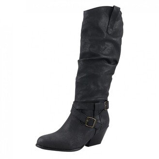 Black Slouch Boots | Shop the world's largest collection of fashion |  ShopStyle UK