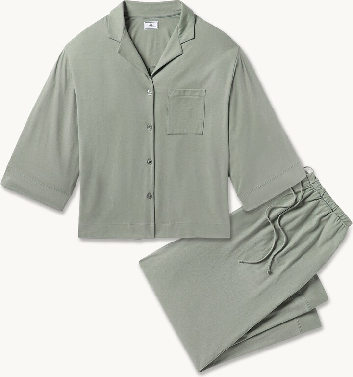 Petite Plume Olivia Wide-leg Pajama Set Xs