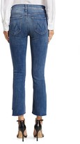 Thumbnail for your product : Mother The Insider High-Rise Crop Step Fray Hem Jeans