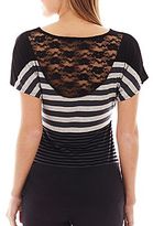 Thumbnail for your product : Amy Byer Byer California by & by Lace Dolman-Sleeve Top