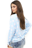 Thumbnail for your product : Wildfox Couture Stars and Hearts Baggy Beach Jumper