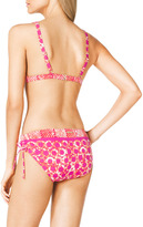 Thumbnail for your product : MICHAEL Michael Kors Mixed-Print Side-Ruch Swim Bottom