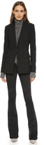 Thumbnail for your product : Veronica Beard Long & Lean Jacket with Melange Uptown Dickey