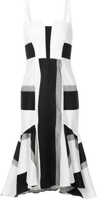 Kimora Lee Simmons striped dress with flare hem
