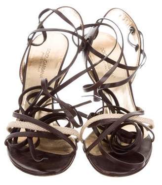 Dolce & Gabbana Multistrap Leather Sandals