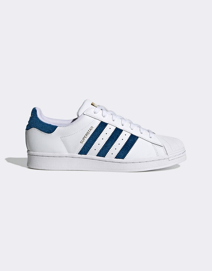 Adidas Superstar Blue | Shop the world's largest collection of fashion |  ShopStyle