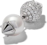Thumbnail for your product : TASAKI 18kt white gold Collection Line refined rebellion novel diamond earring