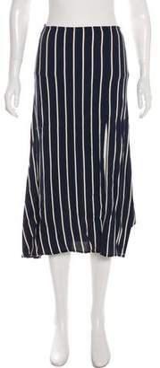 Reformation Striped Midi Skirt