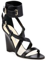Thumbnail for your product : Brian Atwood Hegemone Leather Cuff Sandals