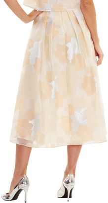 Vera Mont Floral chiffon evening skirt