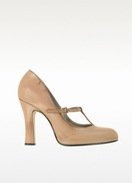 Thumbnail for your product : Marc Jacobs Distressed Dune Leather Mary Jane Pump