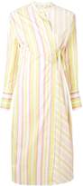 Thumbnail for your product : Ports 1961 striped wrap-front dress
