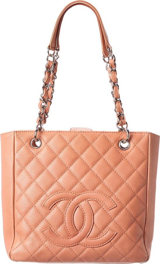 Chanel Carry Chic Shopping Tote Quilted Lambskin Medium - ShopStyle