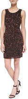 Thumbnail for your product : Parker Kenzie Allover Beaded Sheath Dress, Copper
