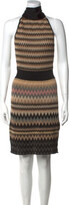 Striped Knee-Length Dress 