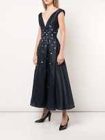 Thumbnail for your product : Carolina Herrera deep V-neck gown
