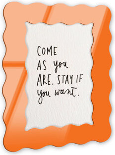 Notori Art Come as you Are Acrylic Wall Frame by NOTORIART