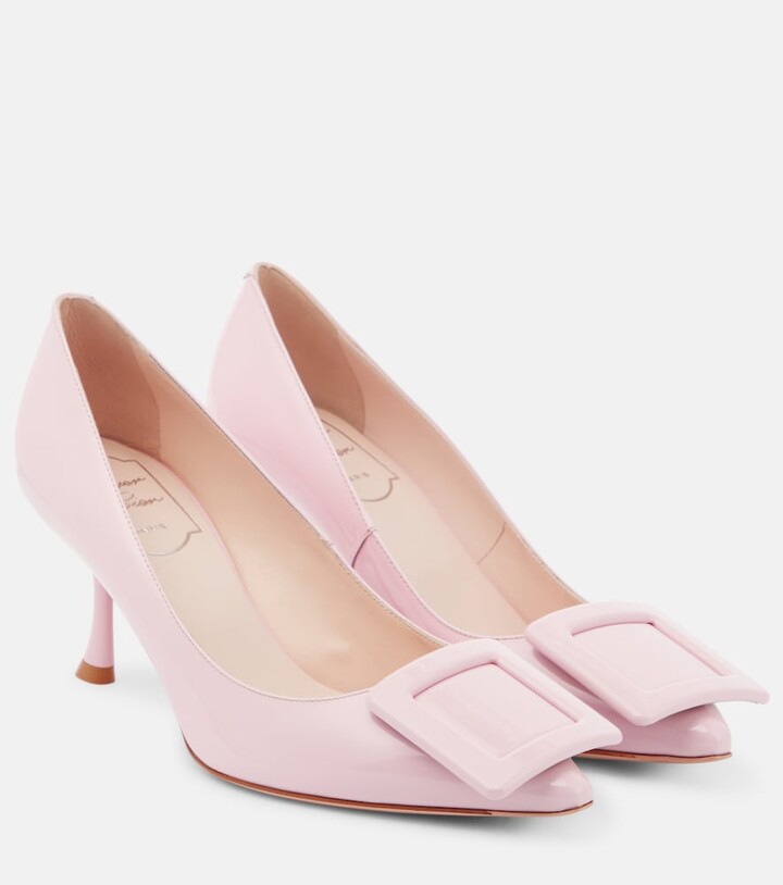 Roger Vivier Viv‘ in the City patent leather pumps
