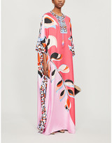Thumbnail for your product : Emilio Pucci Graphic-print silk maxi dress