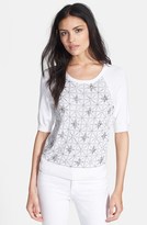 Thumbnail for your product : Milly Beaded Print Sweater