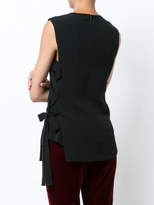 Thumbnail for your product : Derek Lam 10 Crosby Sleeveless Asymmetric Top With Lacing