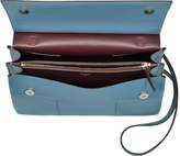 Thumbnail for your product : Tory Burch Block-T Blue Yonder/Fig Leather Top Handle Satchel Bag