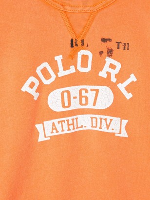 Ralph Lauren Kids Logo-Print Crew Neck Sweatshirt