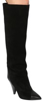 Thumbnail for your product : Isabel Marant 75mm Leoul Suede & Leather Tall Boots