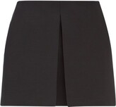 Thumbnail for your product : Valentino Crepe Couture Knife-pleat Wool-blend Skort - Black