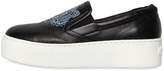 Kenzo 40mm Tiger Leather Slip-On Sneakers