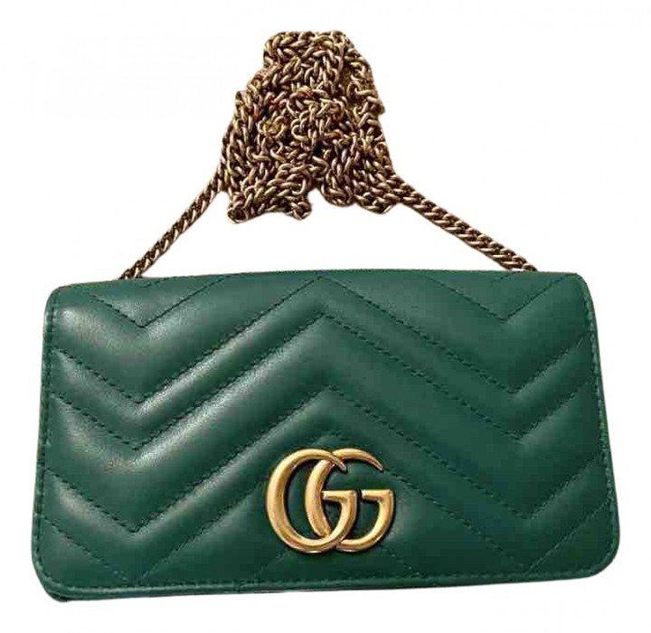 green gucci clutch