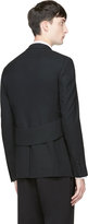 Thumbnail for your product : Givenchy Black Wool Angled-Belt Blazer