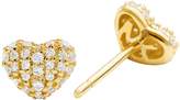 Thumbnail for your product : Michael Kors Sterling Silver Crystal Pave Heart Stud Earrings