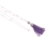 Thumbnail for your product : Latelita London - Tassel Ball Necklace Amethyst