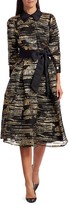 Thumbnail for your product : Teri Jon by Rickie Freeman Metallic Jacquard Fit-&-Flare Dress