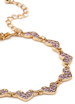 Thumbnail for your product : Forever 21 Rhinstoned Hearts Bracelet