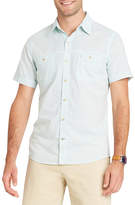 Thumbnail for your product : Izod Dockside Chambray Short Sleeve Button-Front Shirt