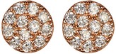 Thumbnail for your product : Argentovivo Rose Gold Plated CZ Disc Earrings