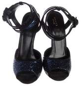 Thumbnail for your product : Gucci Sequin Open-Toe Sandals