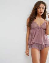 Thumbnail for your product : ASOS Valentina Corded Cami & Short Pyjama Set
