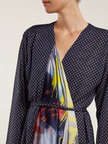 Thumbnail for your product : Vetements Scarf Robe Dress - Navy